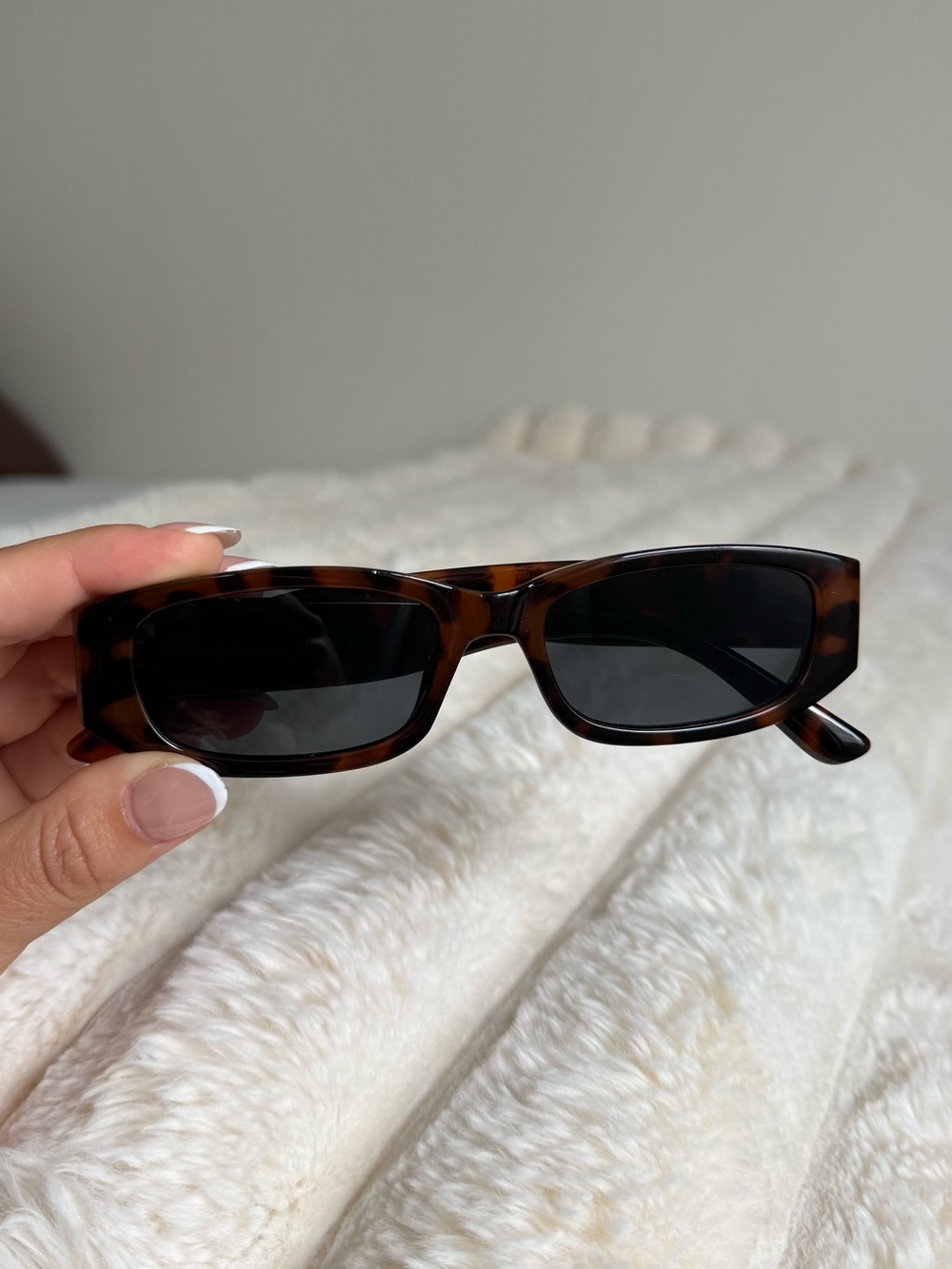 Mango Tortoise Rectangular Sunglasses